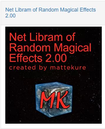 Net libram of random magical effects